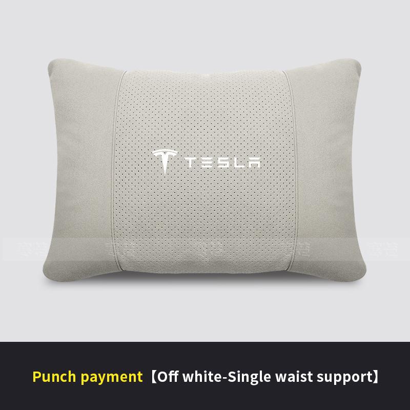 Car Headrest Neck Support Seat Lumbar cushion Breathable Soft Neck Pillow Waist pad For Tesla Model 3 Model Y Model S Model X