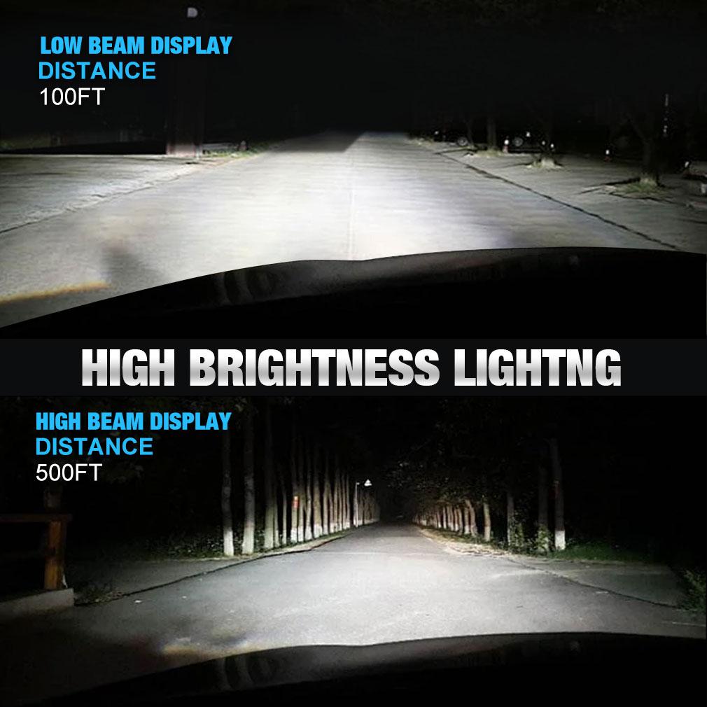 2 шт. H4 H7 светодиодные линзы проектора фар H8 H11 9005 HB3 9006 HB4 автомобильные Canbus турбо лампы 80 Вт 50000 лм мощные мини-фары LHD 6500 К белые