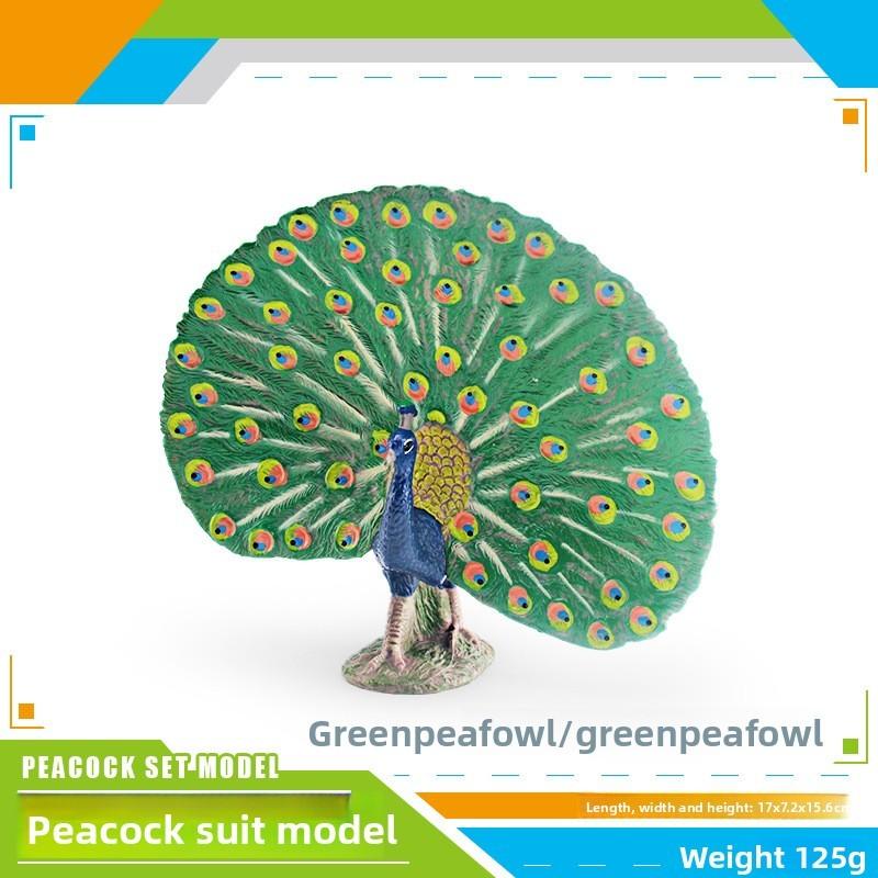 Модель Павлина Дикой Птицы Для Детей Образовательная Игрушка Из ПВХ