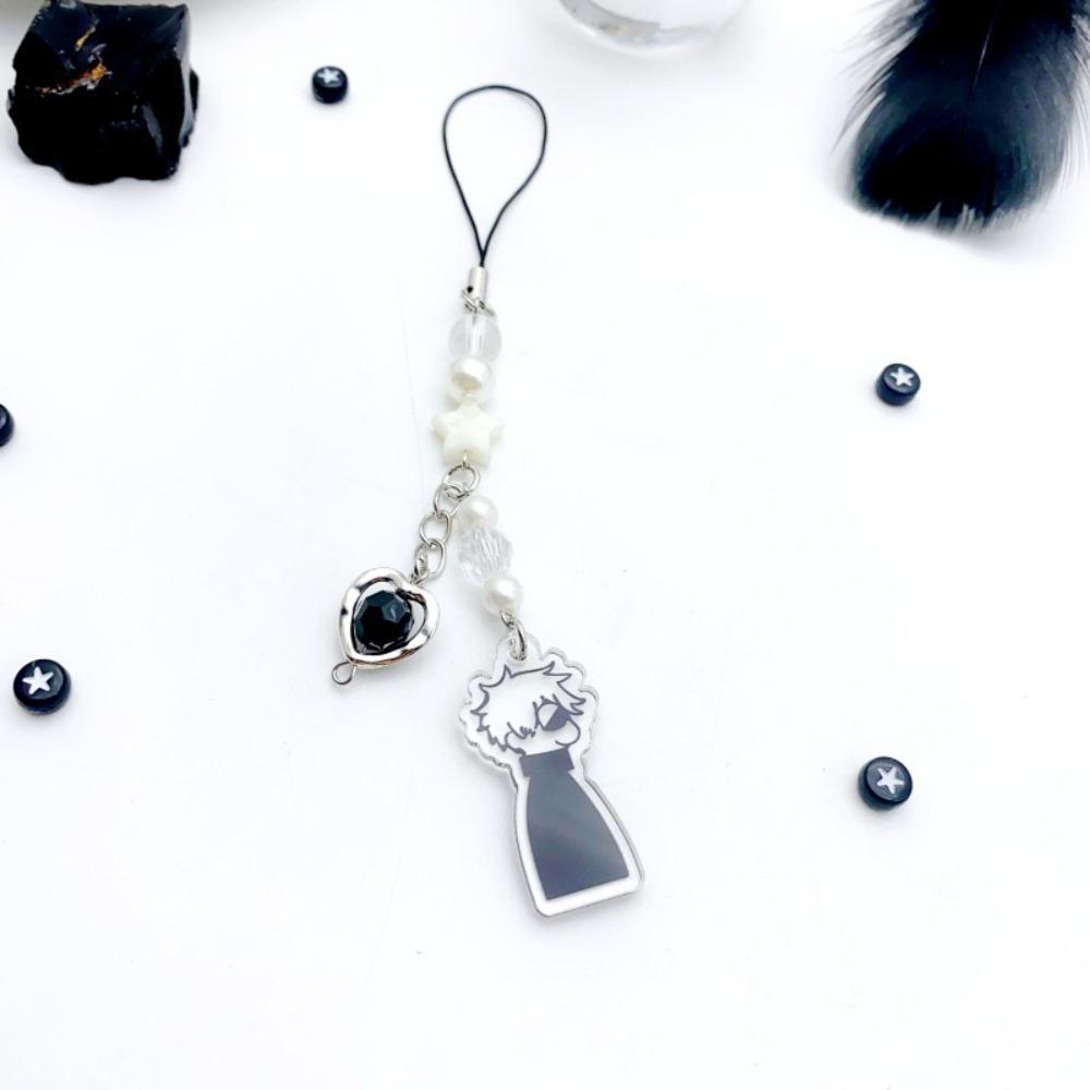 Креативный брелок-цепочка для телефона Satosugu-frisado, универсальная подвесная цепочка, ручная работа, с бусинами, для подвешивания в автомобиле