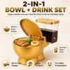 Large Capacity Noodle Bowl Detachable Ramen Bowl Funny Ramen Bowl Set  for Office Dorm Desk Decor