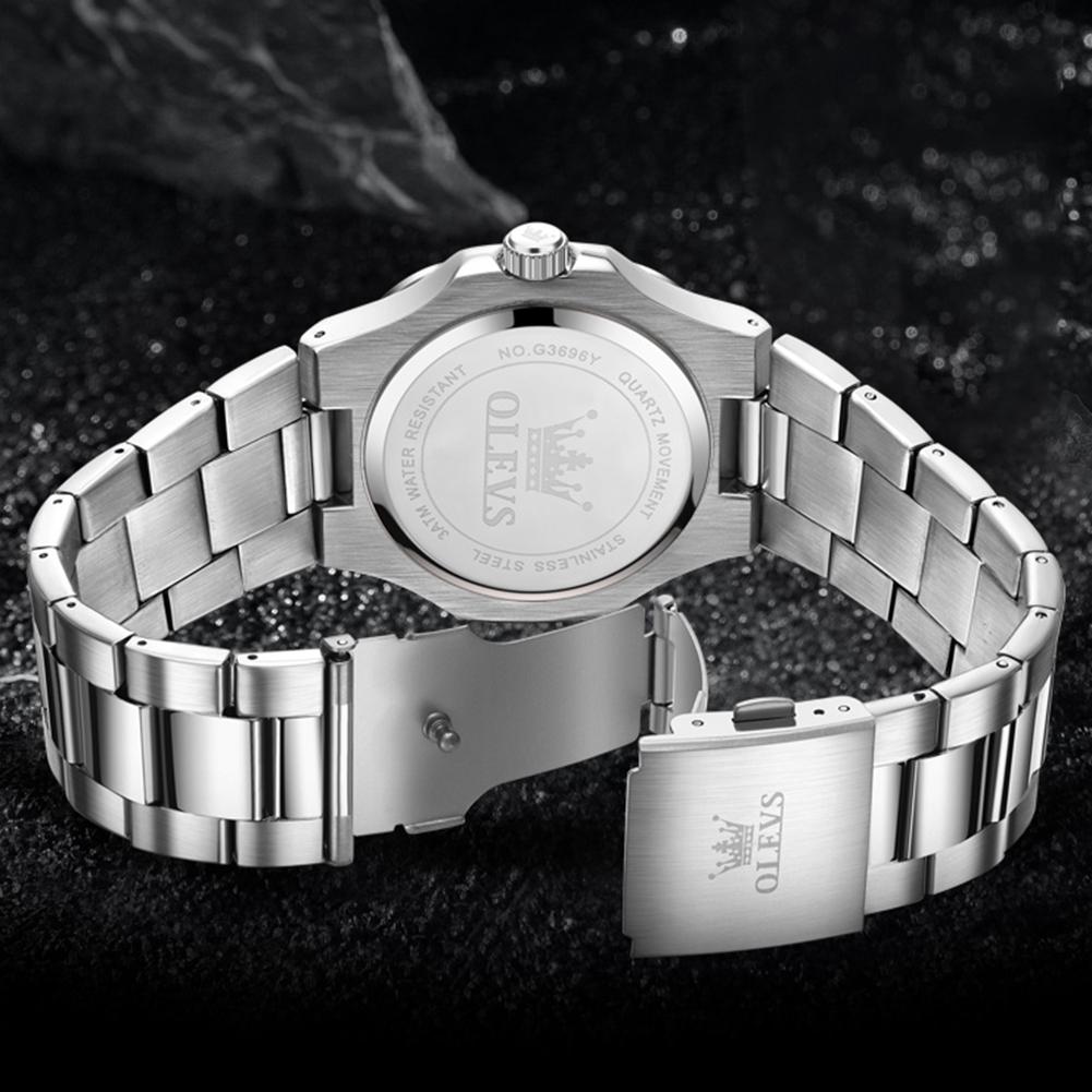 Luxury Man Watch Sports Waterproof Luminous Date Men Wristwatch High Quality Square Dial Quartz Men's Watches