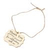 20 Sets Wood Thank You Tag  Crafts Wooden Thanksgiving Gift Wrapping Tag Card Decoration with Rop