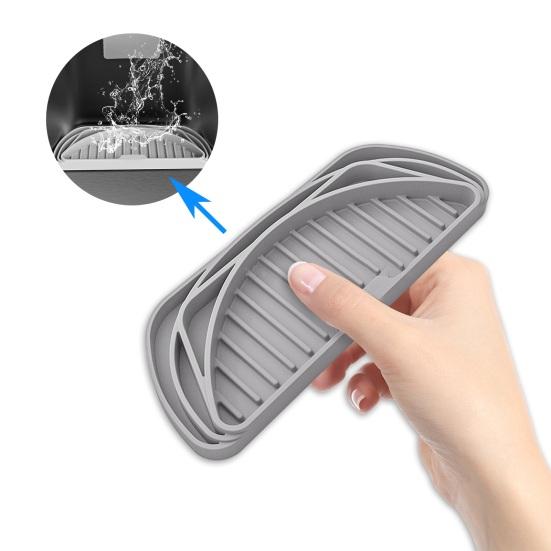 Диспенсер для воды Поддон для капель Силиконовый брызгозащищенный Быстросохнущий Легко очищаемый многоразовый дренажный коврик Товары для дома