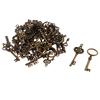 46 шт. антикварные бронзовые ключи-скелетоны, подвески, подвески, фурнитура для ювелирных изделий, 23 стиля