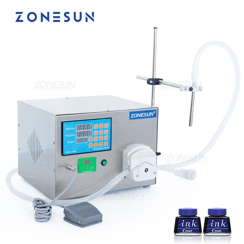 ZONESUN ZS-GEL80 Semi Automatic Peristaltic Pump Detergent Eye Dropper Gel Juice Thick Liquid Filling Machine