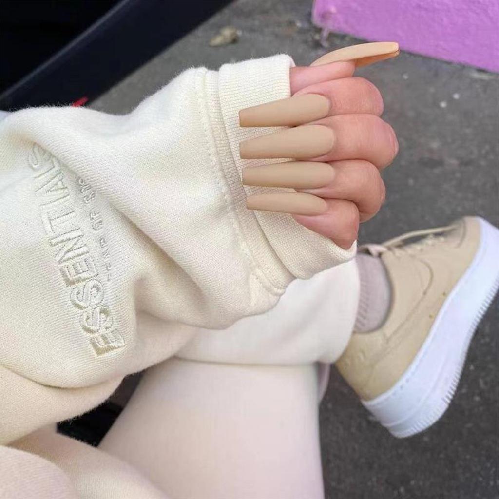 24pcs/Box Artificial Full Cover Manicure Tool Wearable Nail Tips Fake Nails Ballerina False Nails