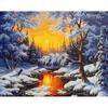 5D алмазная живопись Зимняя Природа вышивка крестиком Мозаика картина из стразов Diy Алмазная вышивка полный набор Декор снежного пейзажа