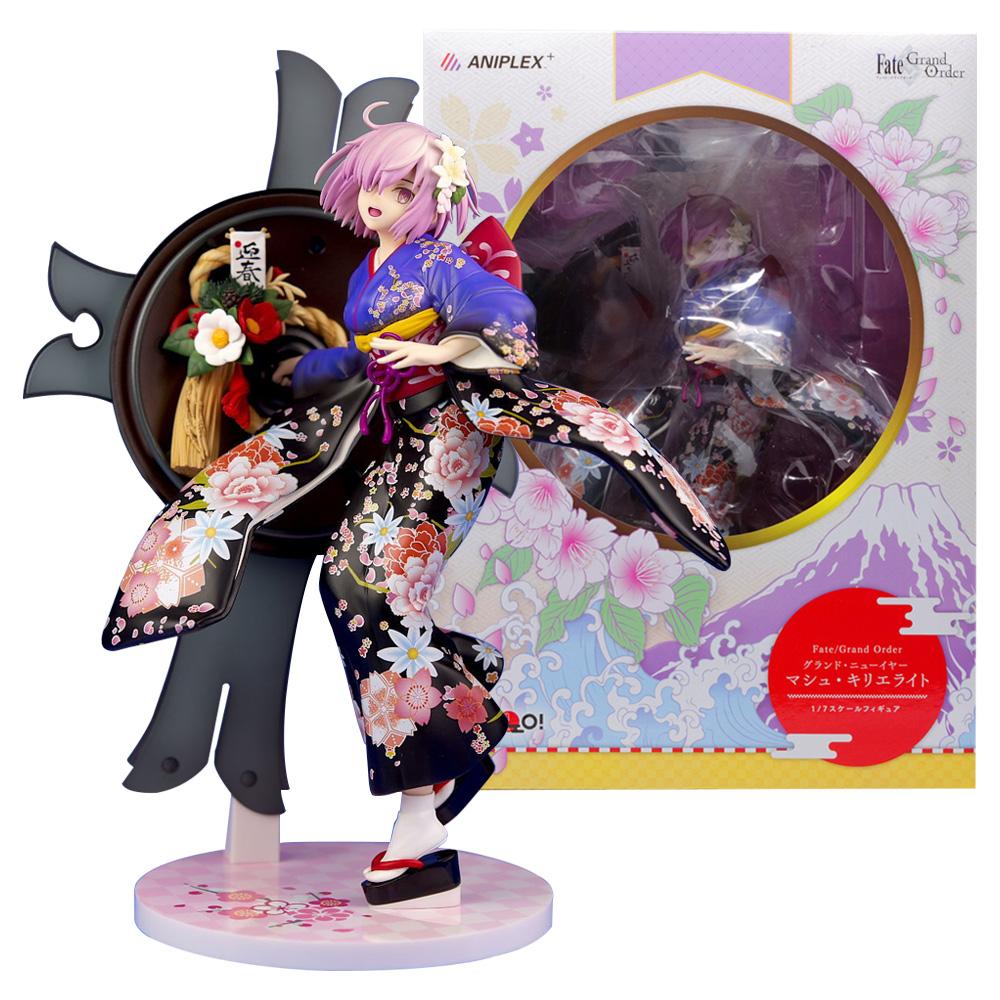 27СМ Аниме Fate/Grand Order Маш Кириилайт Фигурка 1/7 Гранд Новый Год Кимоно Нарядная Модель Игрушка Коллекция Подарков Фигурка Действия