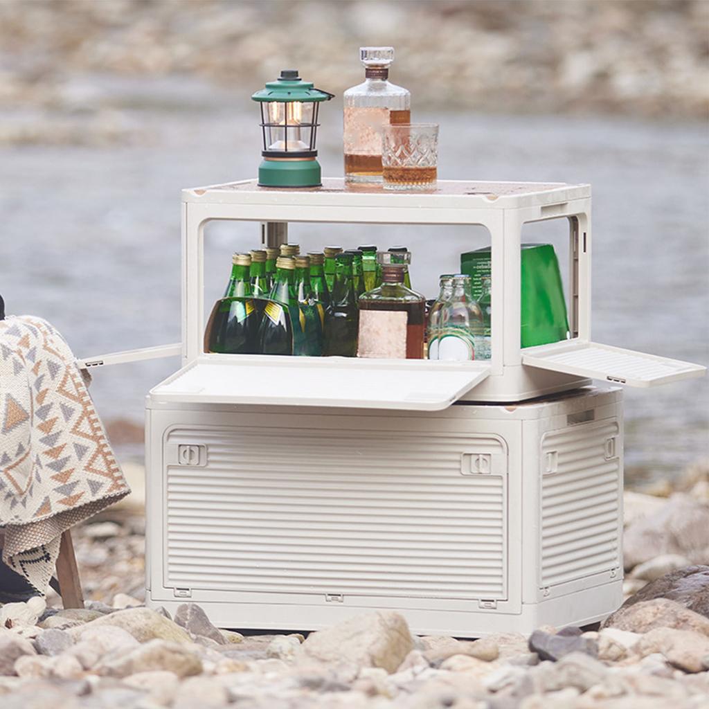 Складной ящик для хранения 36 л большой емкости водонепроницаемые портативные пластиковые контейнеры для хранения для кемпинга на открытом воздухе