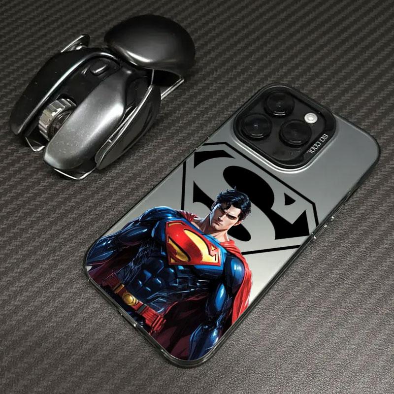 S-Supermans B-Batmans Phone Case For iPhone 11 12 13 14 15 16 17 Pro Max 16e 17E 17 Air Plus 13 Mini Shockproof Funda Back Cover