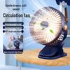 Powerful Wind Clip-On Mini Fan: Rechargeable, Long Battery Life, 3-in-1 Design for Home & Office Circulation F50