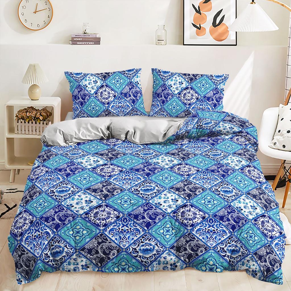 3D комплект постельного белья в богемном стиле с пуховым одеялом и наволочкой в ​​тропическом стиле из 2/3 кусочков ткани из микрофибры, украшение для дома в Австралии, Германии, США и Великобритании