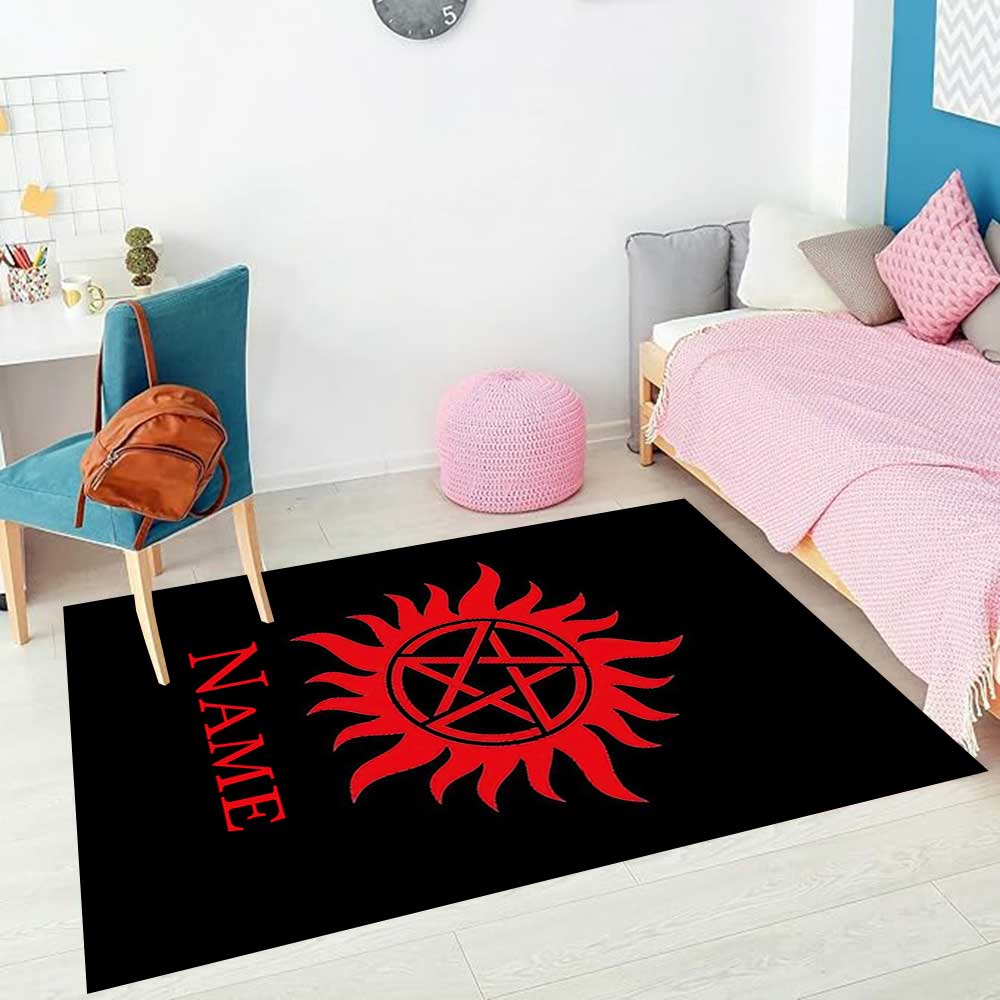 Warner (15) Customize your name rug, office chair cushion, home bedroom living room gift.