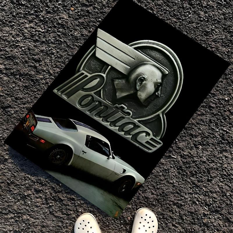 Pontiac Printed Carpet, Rug for Office Chair Living Room Bedroom Kitchen Room Decor Gifts.