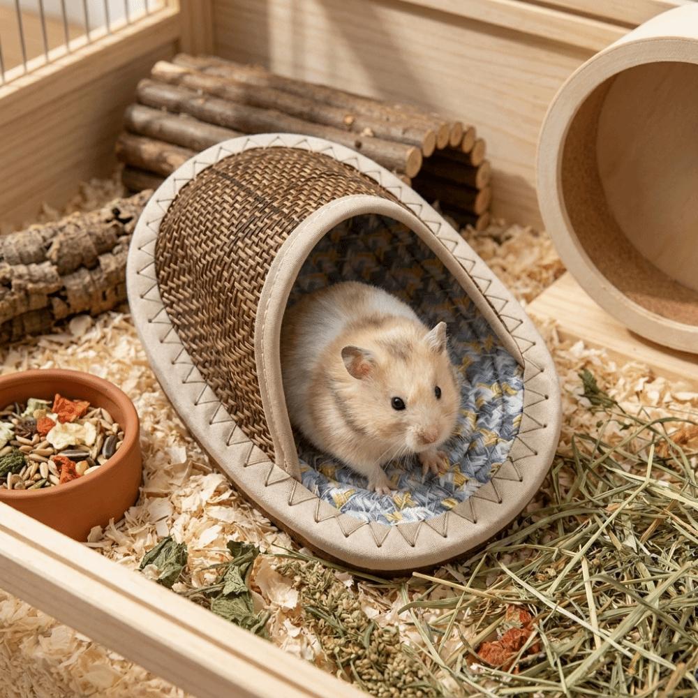 Breathable Hamster Cool Nest Wear Resistant Small Pet Bed Durable Pet Cave Nest Pet Resting