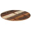 Round Table Top 70 cm 15 16 mm Reclaimed Solid Wood