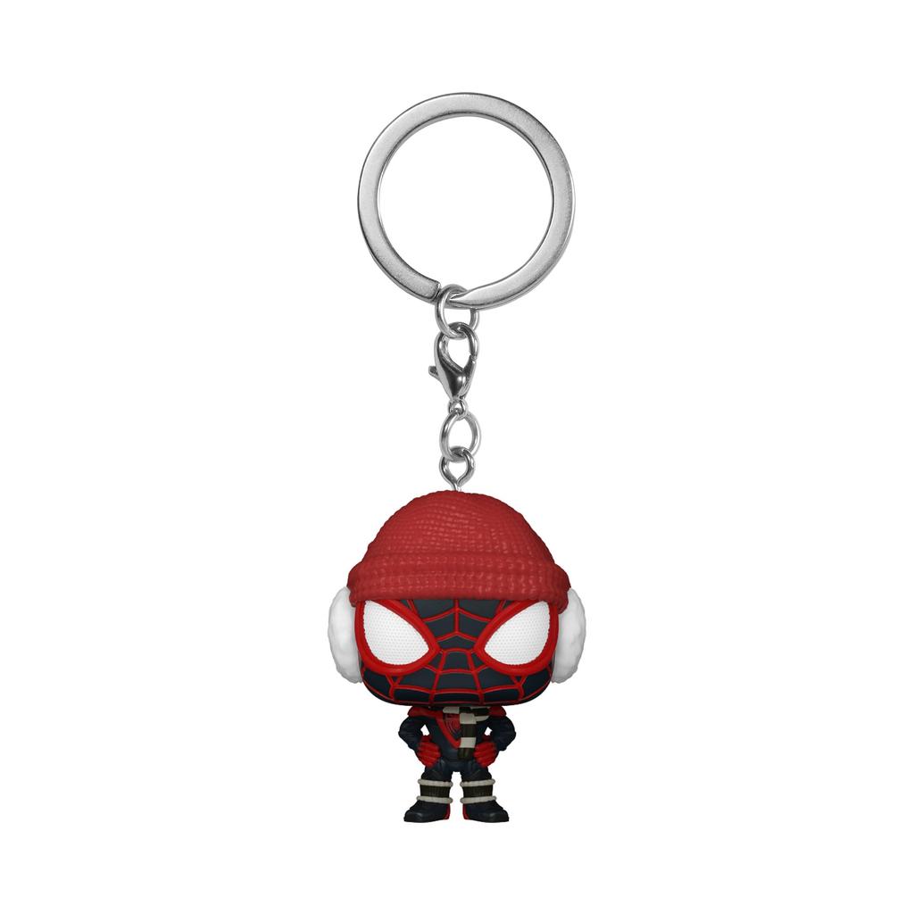 Marvel Holiday Winter Miles Keychain Funko Keychain Marvel Funko