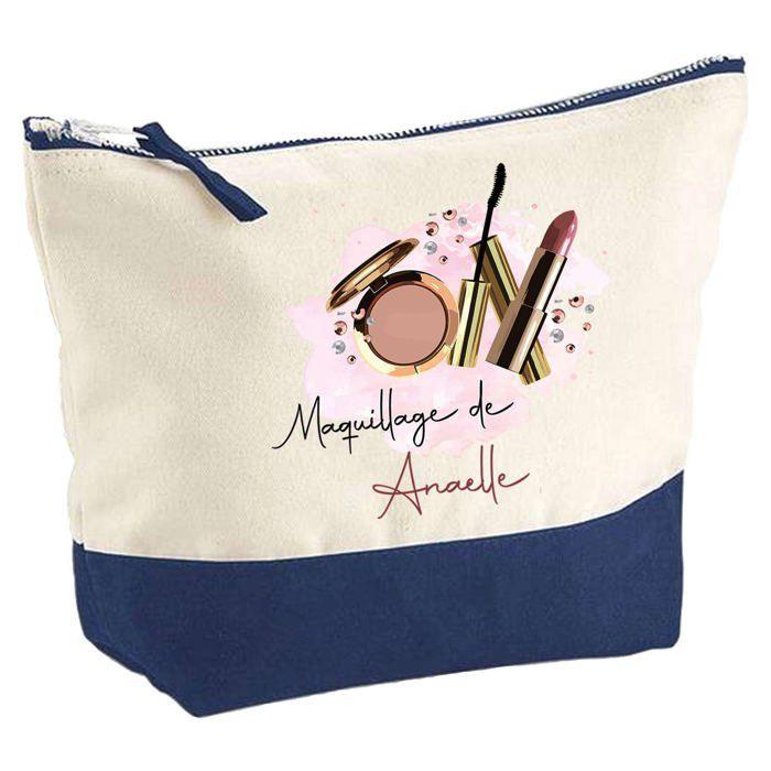 Trousse de maquillage - PLANETEE - le Maquillage de Anaelle - Grand format - Coton - Personnalisée, Impression HD