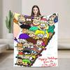 LLoud Houses Family Cartoon Flannel Throw Blanket for Couch Sofa Bed  Softized Quality Picnic Blanket