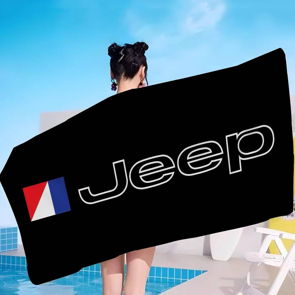 J-Jeep Аниме Пляжное Полотенце Мягкое Впитывающее Мочалка Детские Подарки для Детей Путешествия Кемпинг Спортзал