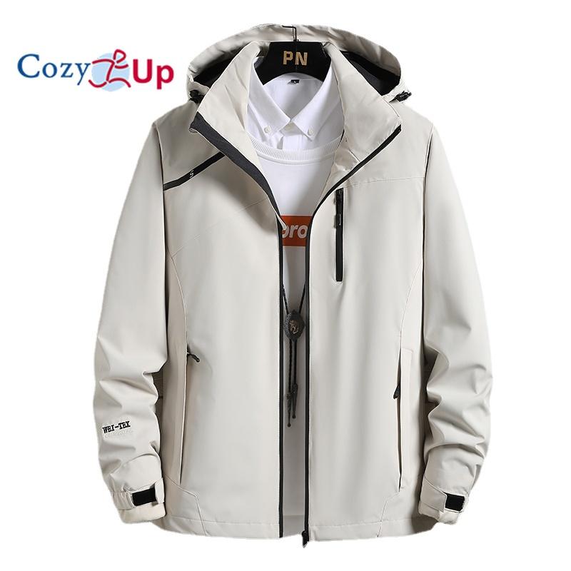 Cozy Up Мужская водонепроницаемая куртка-дождевик II с капюшоном, дышащая ветровка для пешего туризма, альпинизма