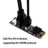 M.2 PCIe в USB адаптер конвертер плата расширения тип C+19/20PIN M.2 M ключ PCIe в USB 3.1 передняя карта расширения 5 Гб