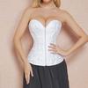 Приталенный атласный корсет на шнуровке, летние кроп-топы, элегантный жилет с поясом, свадебный