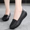 Size 34 -43 Spring Female Elegant Genuine Leather Loafers Women Shoes Flat Low Heel Round Toe Slip -On Driving Shoes