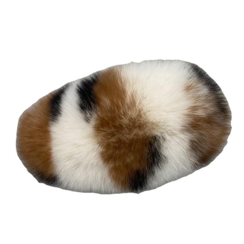 Autumn and winter plush hairpin wild candy net red bb side clip Korean real rex rabbit fur hair accessories hairpin