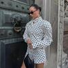Комплекты из 2 предметов Костюмы с принтом в горошек Женские для поездок на работу Длинный рукав Пальто Женские шорты Комплекты Повседневные Комплекты из 2 предметов Шорты Наряды Весна 2026