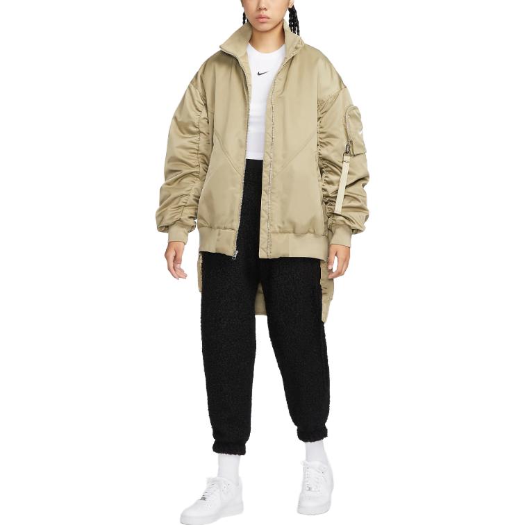 Nike Спортивная одежда Основные товары Куртки и пальто Женские Зеленый FQ7583-276