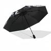 1pc Tiger Yin Yang Design Umbrella with Plastic Handle,Suitable for All Seasons Home Travel Outdoor UmbrellaDD908