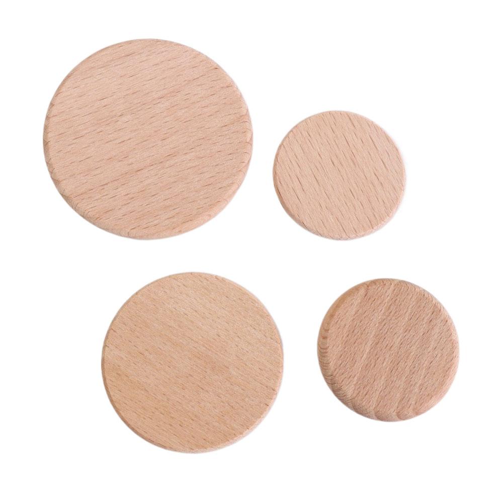 10 шт. Необработанные круглые диски из натурального дерева, круглые спилы из натурального бука, заготовки из дерева, ручная работа