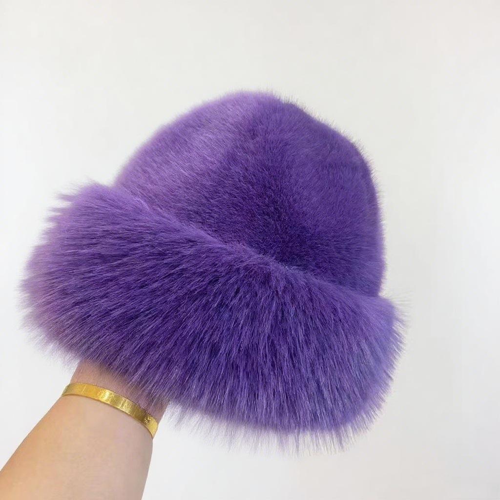 Новая высококачественная плюшевая шапка для большого обхвата головы, зимняя теплая пушистая шапка