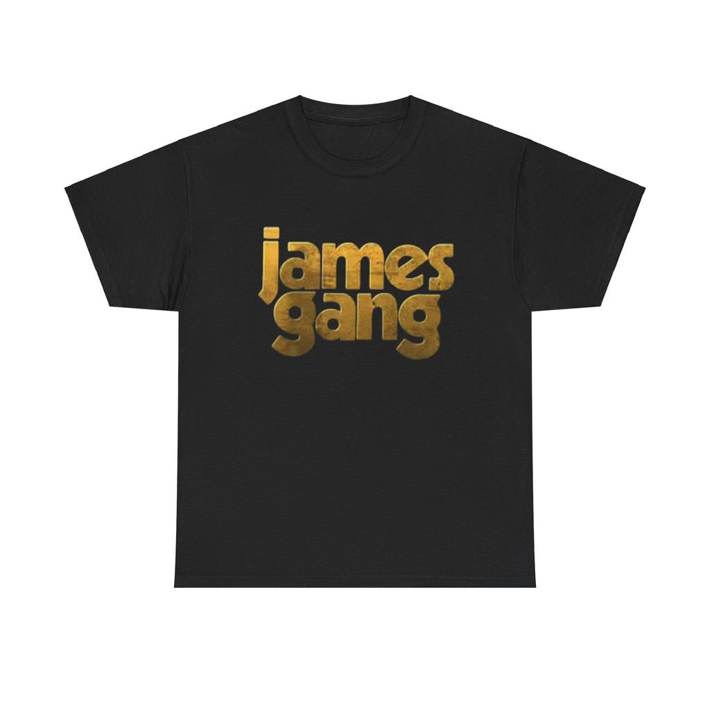 Футболка с графическим принтом James Gang Винтажный рок-постер Унисекс Тяжелый хлопковый футболка