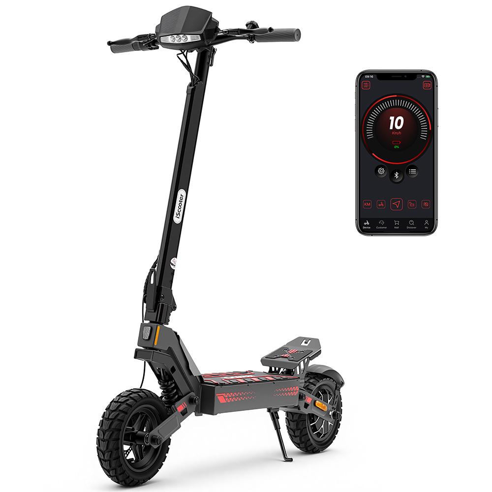 iScooter iF1 No ABE All-Terrain Electric Scooter 48V10Ah Battery 1200W Motor 10 Inch Off- Road Tires 50KM Range 150KG Load E-Scooter