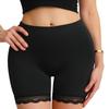 Шорты для ягодиц со средней талией для женщин, Корректирующее белье для подтяжки ягодиц, нижнее белье с кружевными краями, бесшовное бедро, стройнее