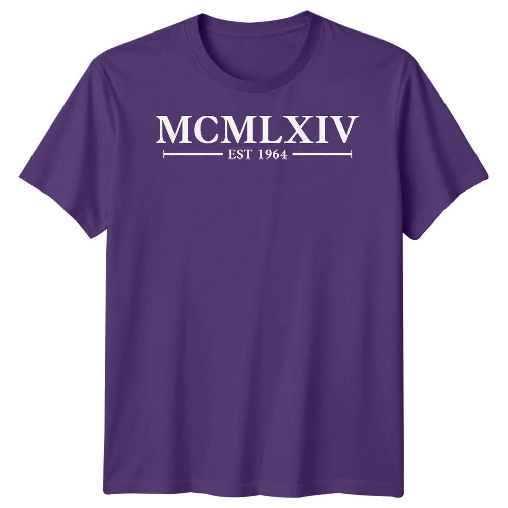 62nd Birthday TShirt Rounisex Numerals Est 1964 Mcmlxv Party Outfit Unisex Unisex Gift