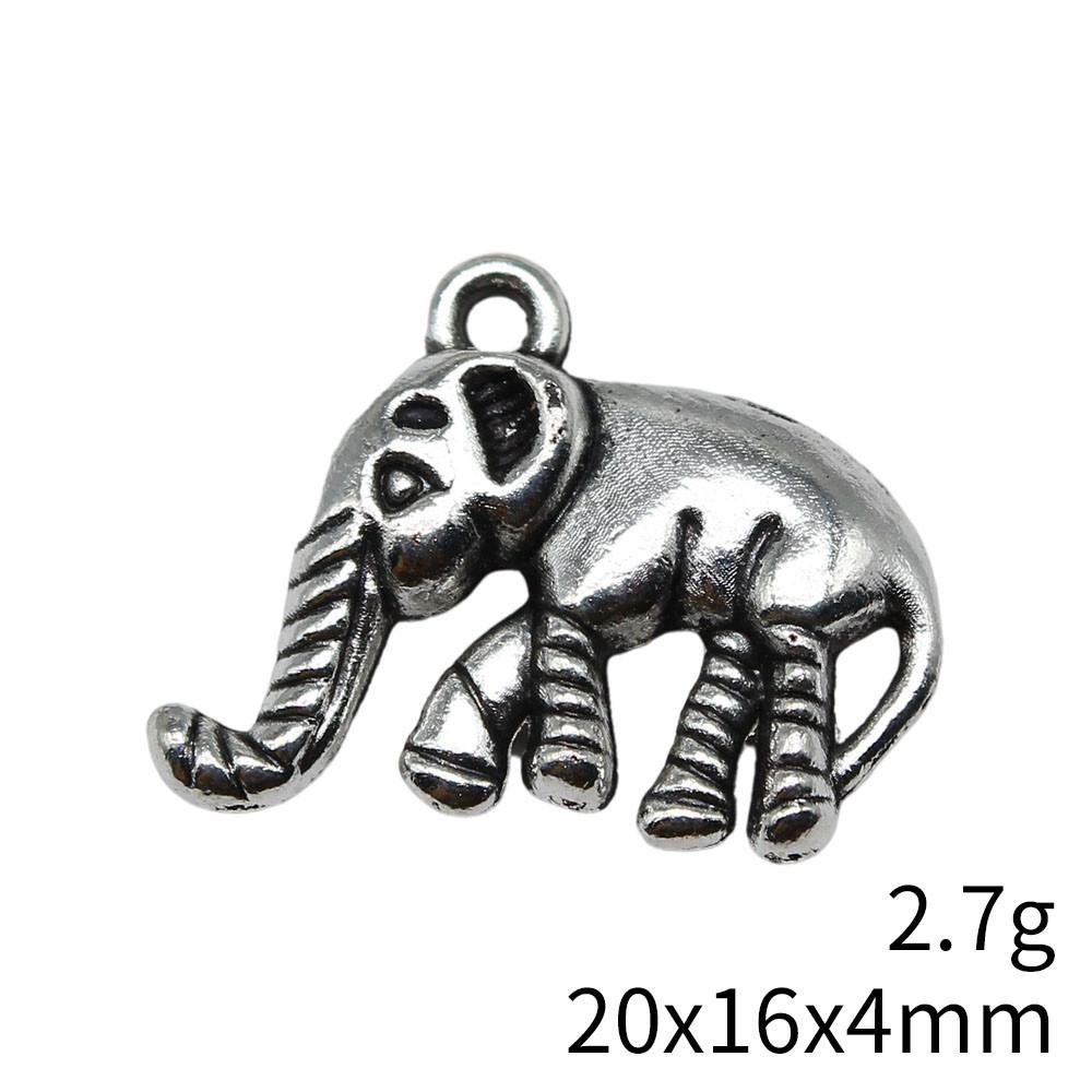 Рождественские украшения Шарм Итальянский браслет Маленькие шармы в виде слонов Подвеска Сувенирные подвески для изготовления ювелирных изделий