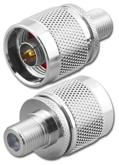N plug / F socket adapter