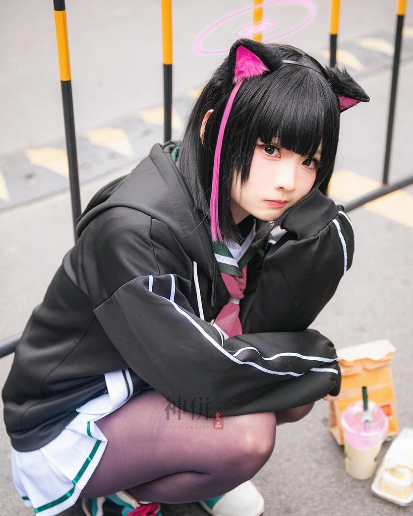 Казуса Кёяма Косплей с париком After School Sweets Club Blue Архив Косплей Костюм Взрослый Костюм Культурный Фестиваль Событие Костюм Сценическая Одежда