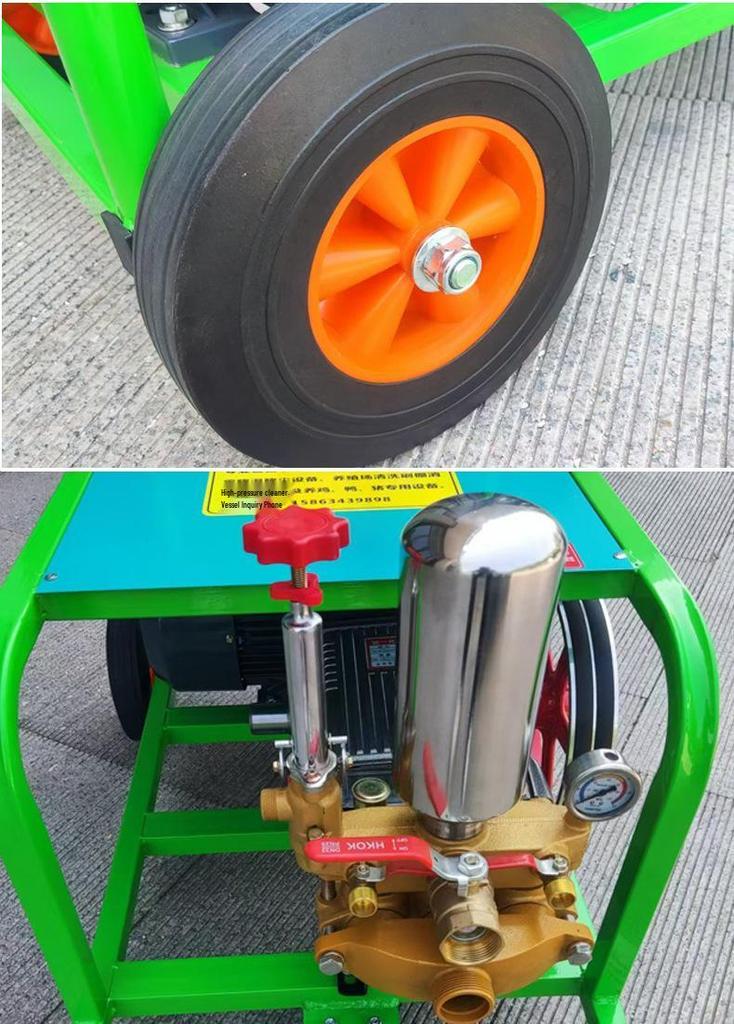 Mobile High-Power Floor Scrubber & Pressure Washer for Farms and Animal Sheds