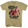 John Wayne Courage Khaki Heather Adult T-Shirt