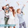 4Pcs Inflatable Microphones Random Color Blow Up Microphone Toys Music Party Decoration Props Inflatable Instrument