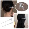 Vintage Moonstone Star Moon Hair Sticks For Women Hair Chinese Hair Chopsticks Style Cross Disk U8E8