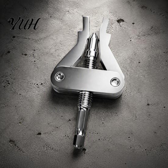 Pipe Repair Tool Broken Extractor for 1/2 3/4 And 1 Inch Pipes, Hardened Steel Damaged Heavy Duty Thread Remover with 1/4 Hex Shank Shower Arms Valves