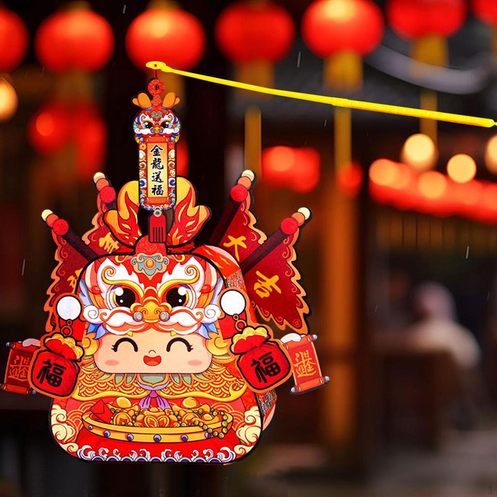Китайский год дракона Танец фонарей Лев Весенний фестиваль Украшения