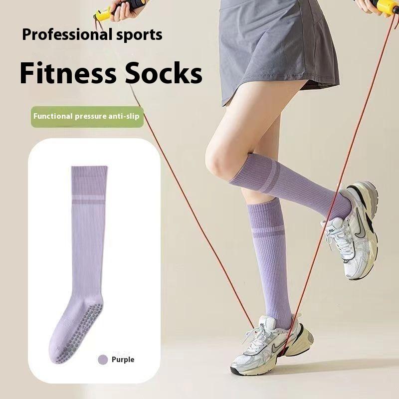 Yoga Socks Women's Calf Socks Tennis Socks Non-slip Professional Sports Muscle Golf Pilates Jumping Exercise Cycling Stockings