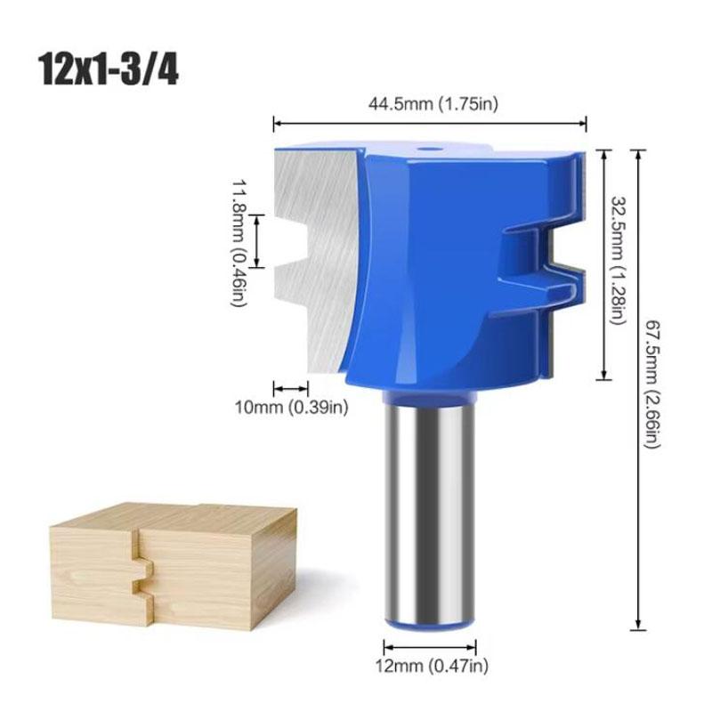Фреза для шипов типа Т, фрезы для деревообработки, нож для сращивания.12 мм, хвостовик 1/2 дюйма